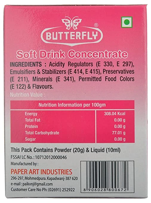 Soft Drink Concentrate, 30g (Rose)-1