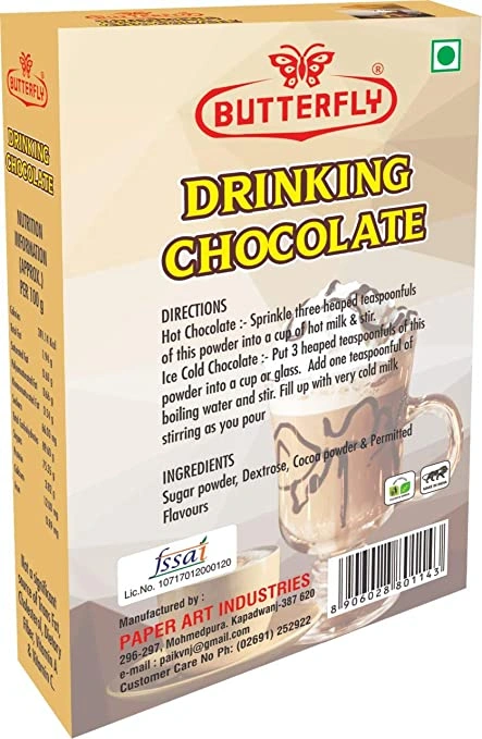 Butterfly Instant Drinking Chocolate Mix , 100g-1