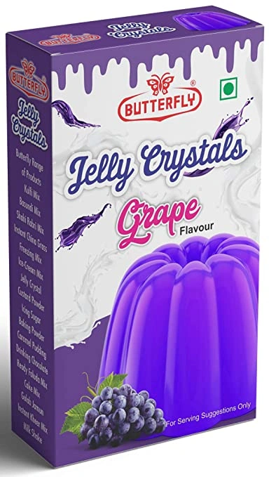 Butterfly Instant Jelly Crystals, 100g (Grape)-1114-Grape89