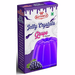 Butterfly Instant Jelly Crystals, 100g (Grape)