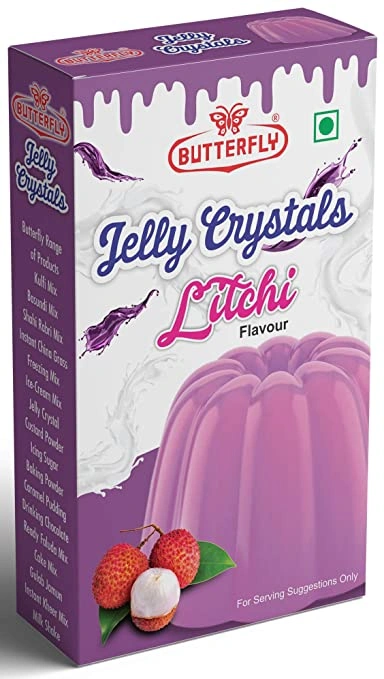 Butterfly Instant Jelly Crystals, 100g (Litchi)-1114-LITCHI90