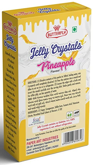 Butterfly Instant Jelly Crystals, 100g (Pineapple)-1