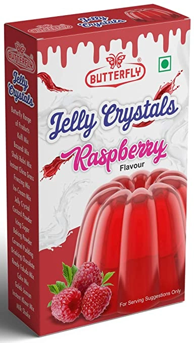 Butterfly Instant Jelly Crystals, 100g (Raspberry)-1114-Raspberry95