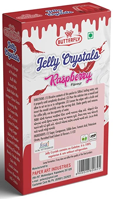 Butterfly Instant Jelly Crystals, 100g (Raspberry)-1