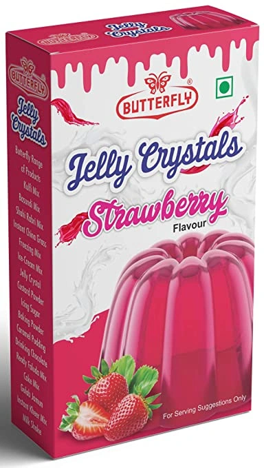 Butterfly Instant Jelly Crystals, 100g (Strawberry)-1114-Strawberry96