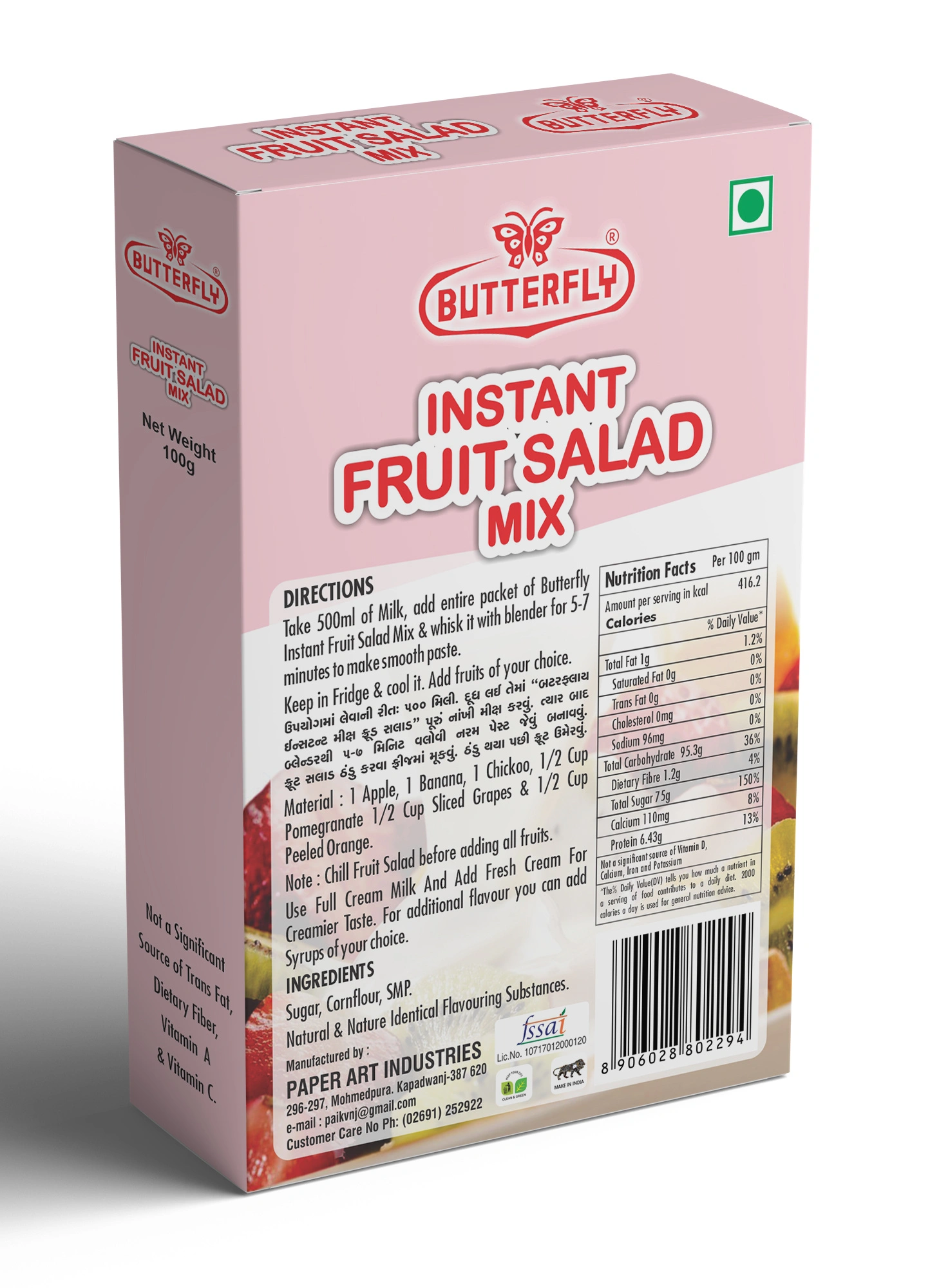 Instant Fruit Salad Mix-Box Pack 100g-1