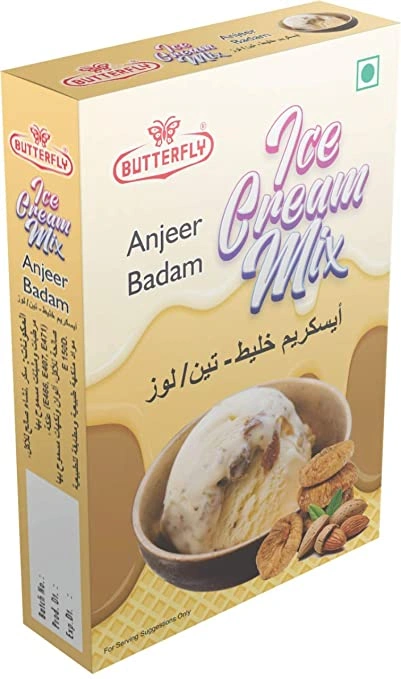 Butterfly Instant Ice Cream Mix, 150 Grams (Anjeer Badam)-1147-AnjeerBadam145