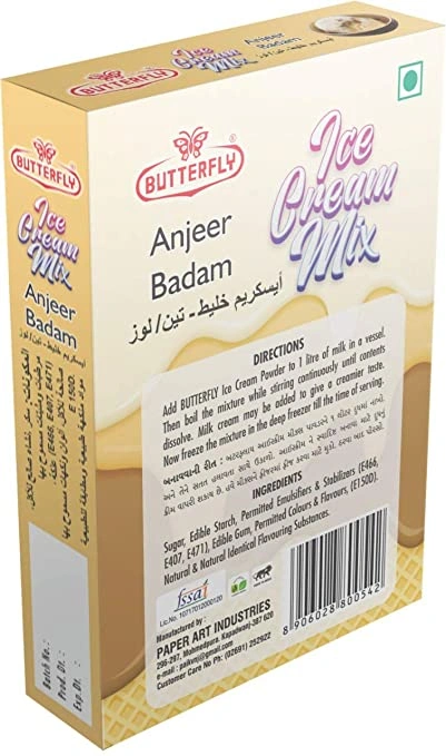 Butterfly Instant Ice Cream Mix, 150 Grams (Anjeer Badam)-1