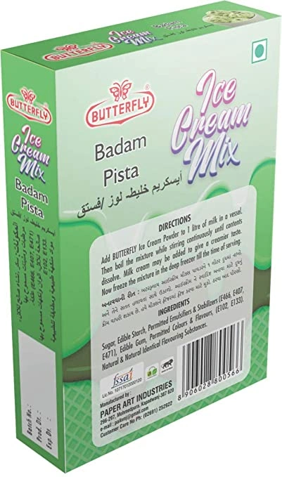 Butterfly Instant Ice Cream Mix, 150 Grams (Badam Pista)-152 g Box Pack-Badam Pista-1