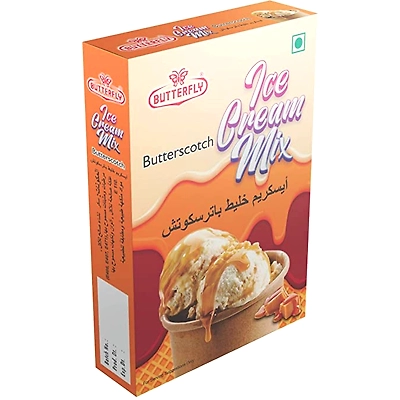 Butterfly Instant Ice Cream Mix, 150 Grams (Butterscotch)