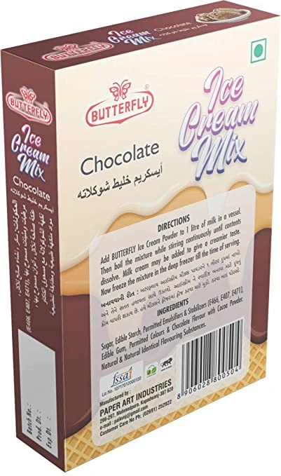 Butterfly Instant Ice Cream Mix, 150 Grams (Chocolate)-154 g Box Pack-Chocolate-1