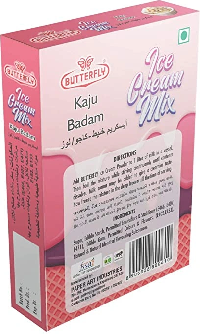 Butterfly Instant Ice Cream Mix, 150 Grams (Kaju Badam)-1