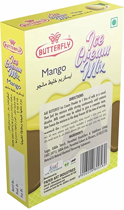 Butterfly Instant Ice Cream Mix, 150 Grams (Mango)-1