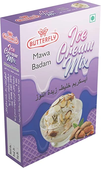 Butterfly Instant Ice Cream Mix, 150 Grams (Mawa Badam)-1147-MawaBadam153