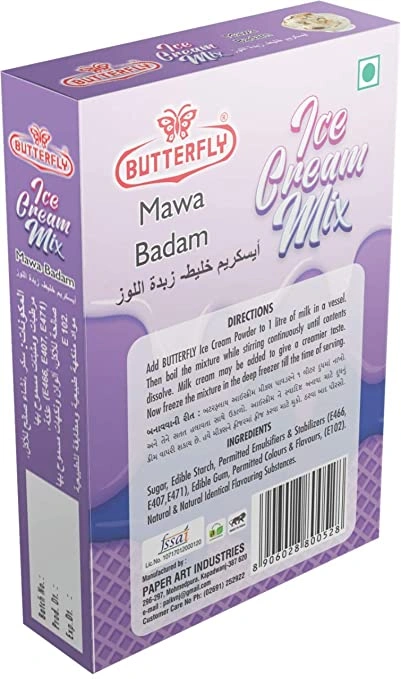 Butterfly Instant Ice Cream Mix, 150 Grams (Mawa Badam)-1