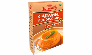 Butterfly Instant Caramel Pudding Mix, 100g (Classic)