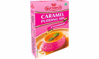 Butterfly Instant Caramel Pudding Mix, 100g (Strawberry)