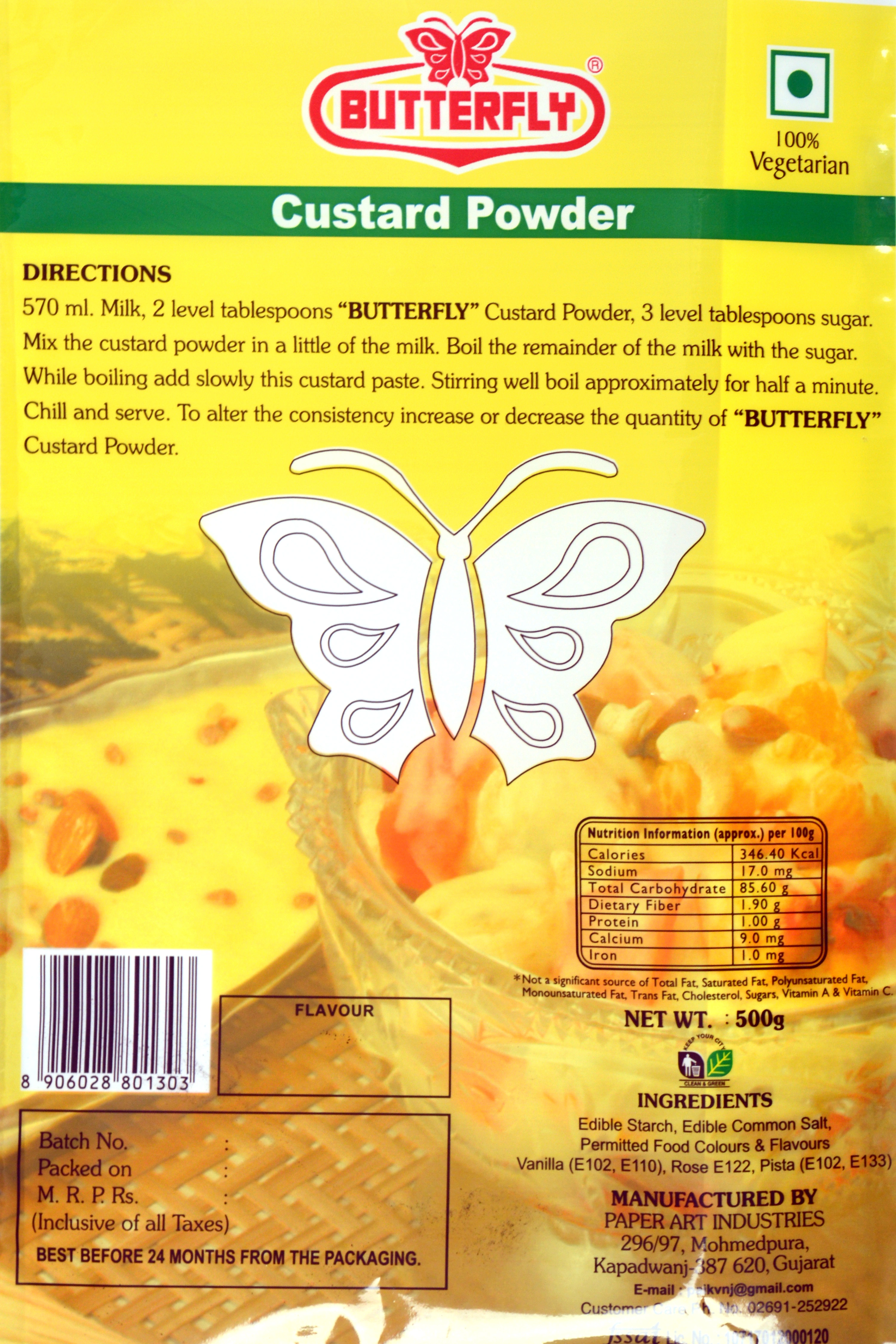 Butterfly Custard  Powder 500g-500g-1