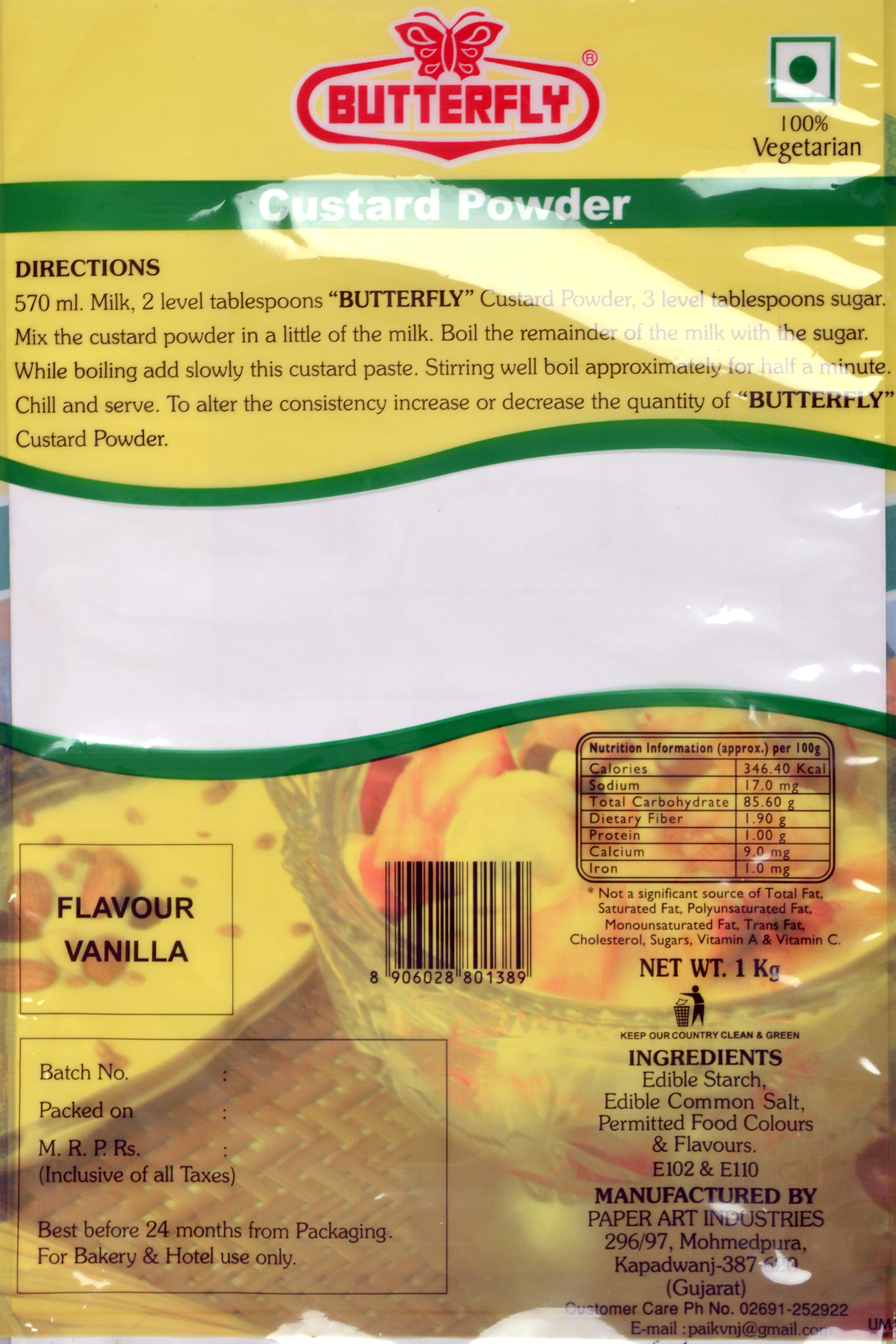 Butterfly Custard  Powder 1kg-1kg-1