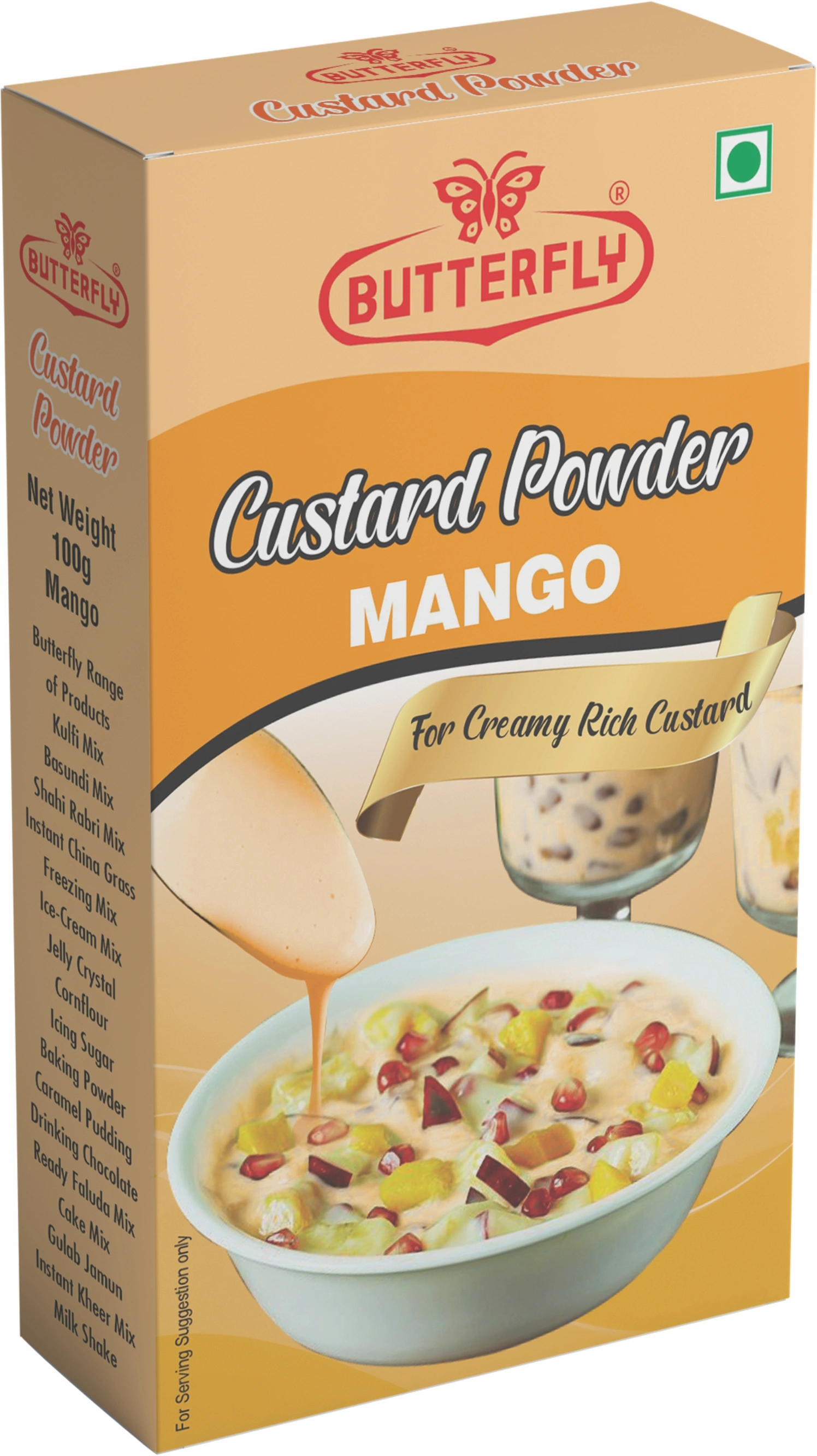 Butterfly Custard Powder, 100g (Mango)-21069108-Mango41