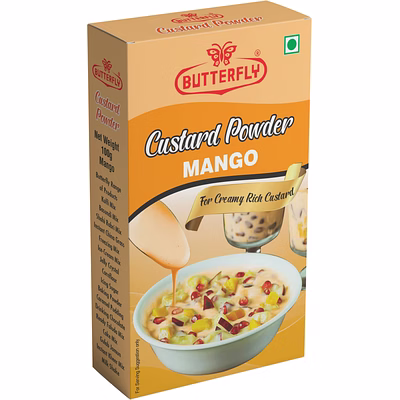 butterfly custard powder, 100g (mango)