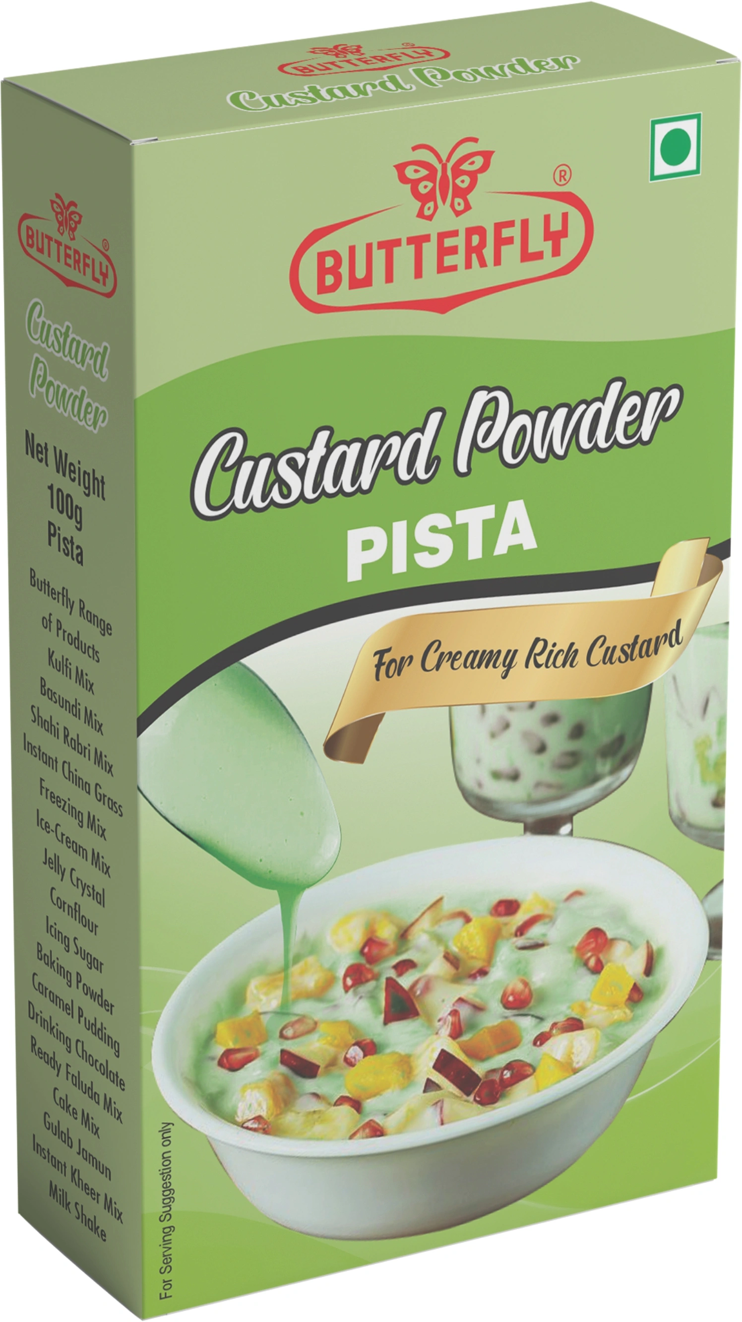 Butterfly Custard Powder, 100g (Pista)-21069108-Pista40