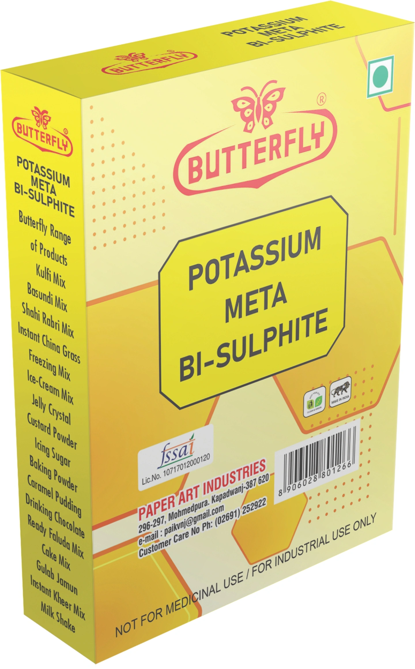 Butterfly Pottasium Metabisulphite-Box Pack 25 g-1