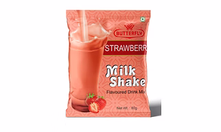 Butterfly Milk Shake 80G Pouch (Strawberry)
