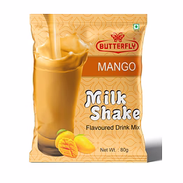butterfly milk shake 80g pouch (mango)