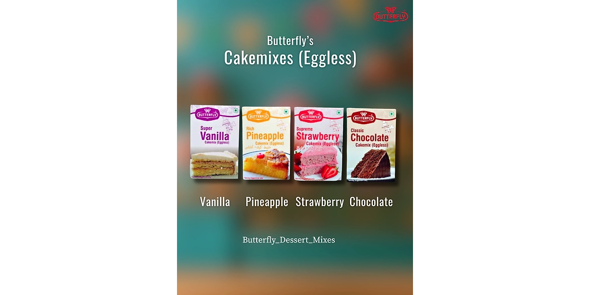 Recipe for Butterfly Eggless Cake Mix