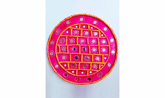 RUKMINI Exclusive Mirror Work Wall Hanging for Interior Decoration