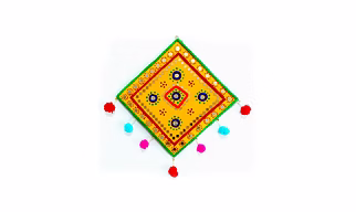 RUKMINI Unique Bright & Colourful Wall Hanging