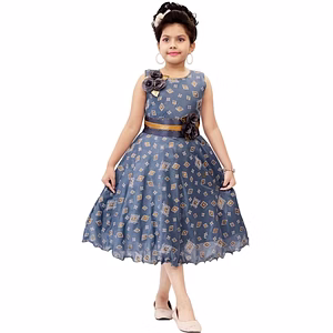 Girls Below Knee Party Dress