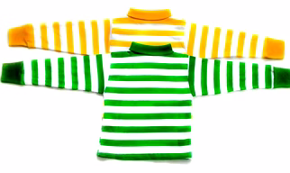 Boys & Girls Striped Pure Cotton T Shirt ( Pack of 2)