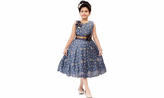 Girls Below Knee Party Dress