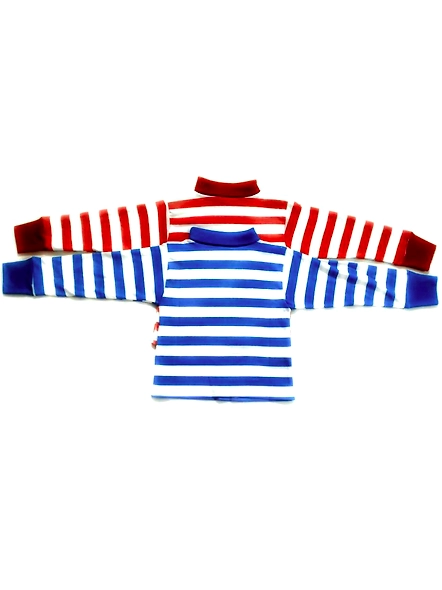 Boys &amp; Girls Striped Pure Cotton T Shirt ( Pack of 2)-Rukmini-2063-7-8Y-Multicolor