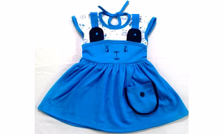 Baby Girls Below Knee Party Dress (Short Sleeve)