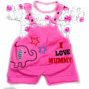Baby Boys & Baby Girls Party (Festive)T-shirt Dungaree