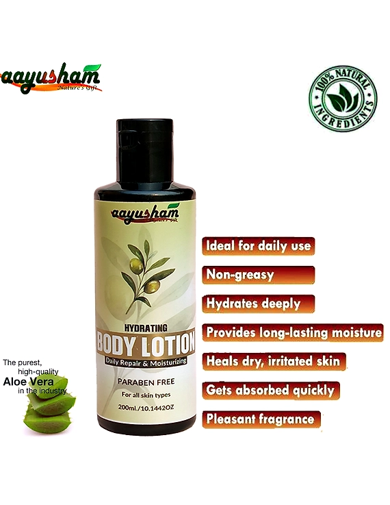 Aayusham Paraben Free Herbal Body Lotion 200ml-11404270