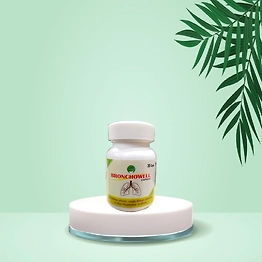 Bronchowell Capsule | 100% Natural | Helps in Asthma, Chronic Cough, Allergic Bronchitis & Other Respiratory Problems