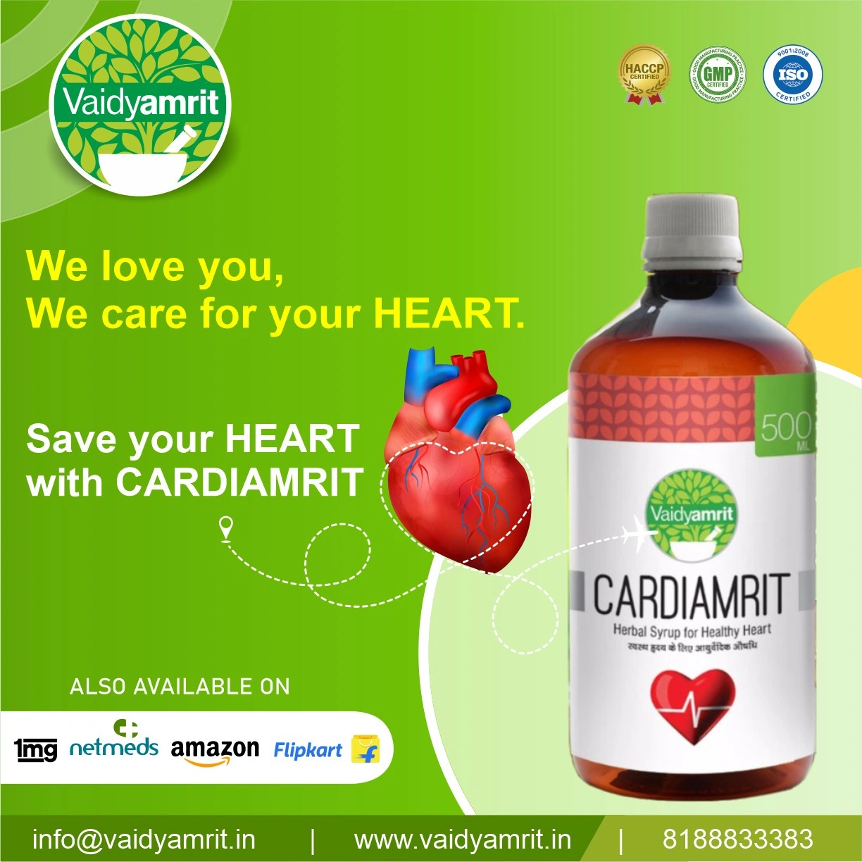 Cardiamrit Syrup-500 ml-1