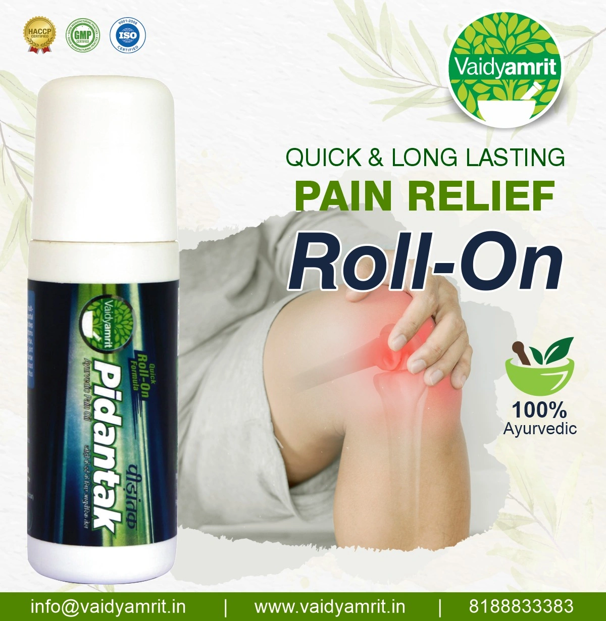 Pidantak Oil Roll-on | Ayurvedic Joint Pain Relief Roll-on-2