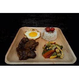 10 inch square plate - areca palm leaf plates