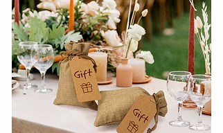 Burlap Gift Bags