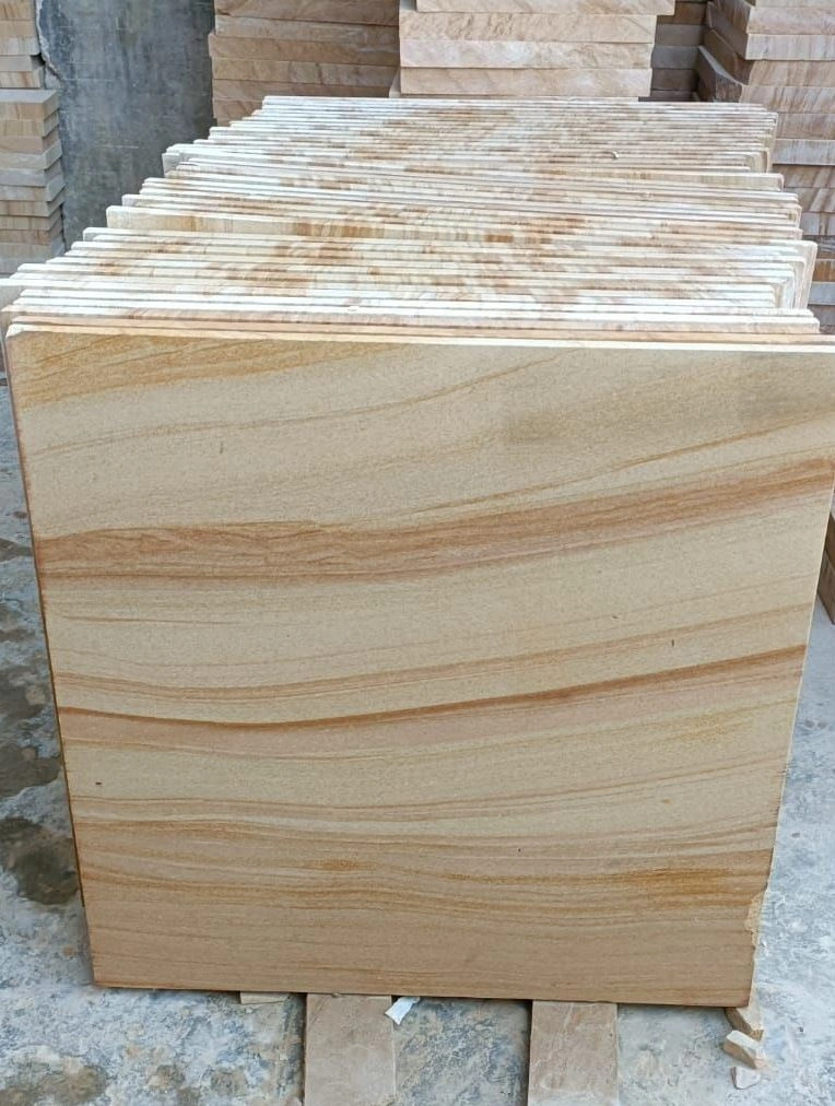 Teakwood Sandstone Tiles-6