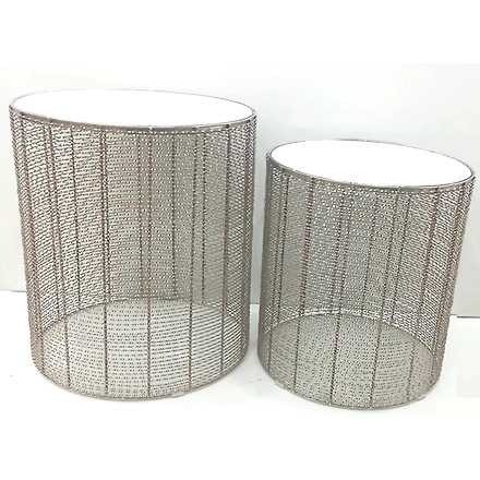 Silver Ribbon Side Table-11416274