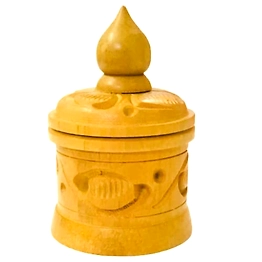 Santarms Small Wooden Jewelry Box – Perfect for Rings, Earrings & Kumkum Storage