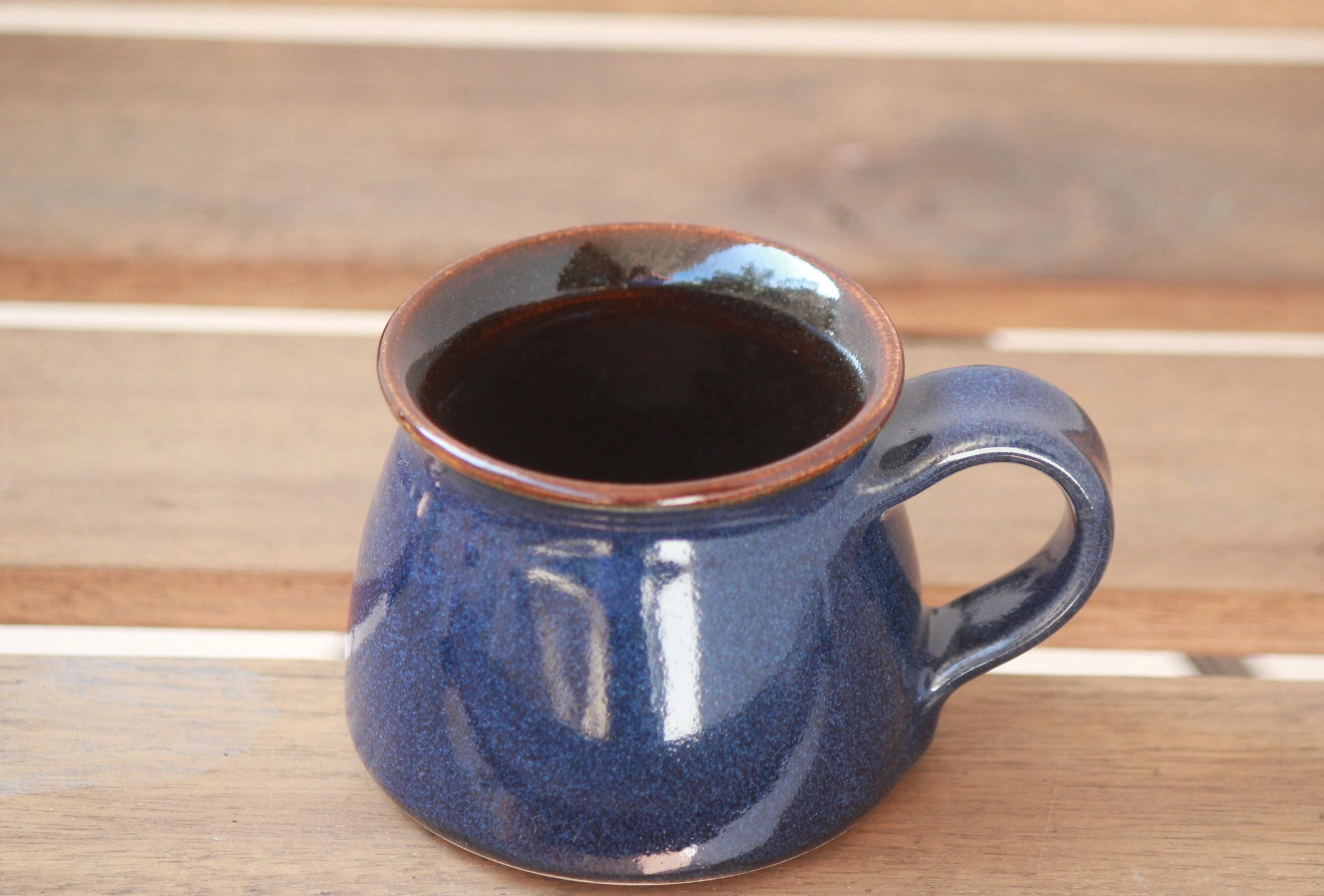 Handmade Ceramic Indigo Small/ Espresso/ Coffee/ Tea Mug-11472810