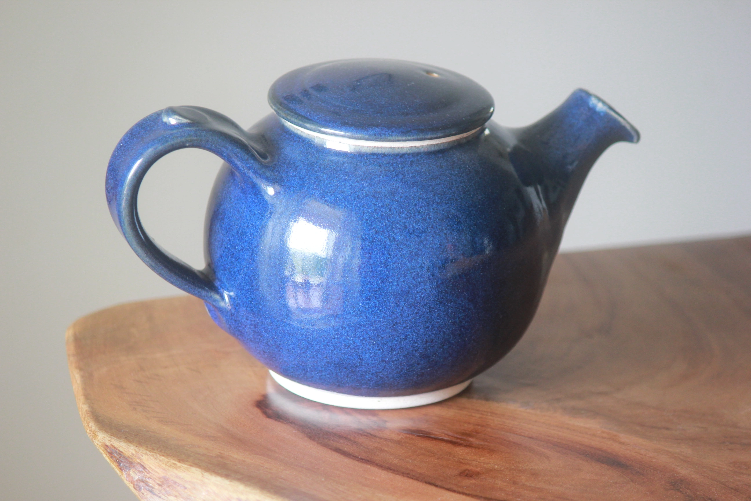 Handmade Ceramic Indigo Teapot-11472814