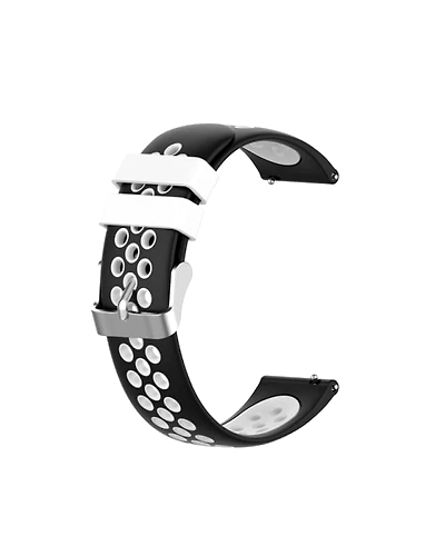 Strap nike (19mm)Compatible with Noise Colorfit Pro 2, Boat Storm Smart watch Smart Watch Strap  (Black, Grey)-11507710